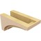 Ekena Millwork 6"W x 12"D x 6"H Wide Rivera Rough Cedar Woodgrain TimberThane Corbel, Primed Tan CORUR06X12X06RIVRCPR - alternate 3